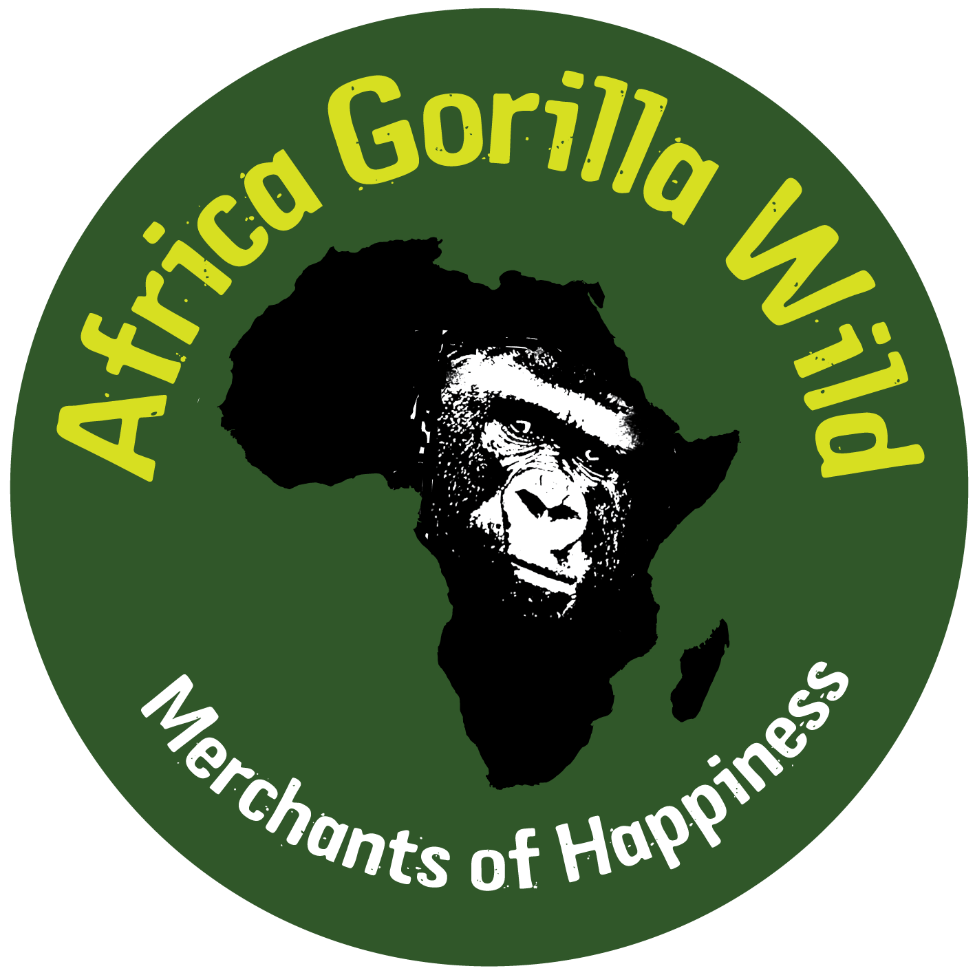 Africa Gorilla Wild Logo